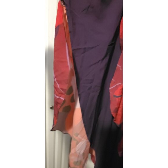 Anthropologie Hutch Printed Plum Floral Wrap Midi Skirt - Woman's Size S - Picture 5 of 8